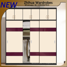 Деревянные раздвижные двери Zhihua High Glossy Customized Wardrobe